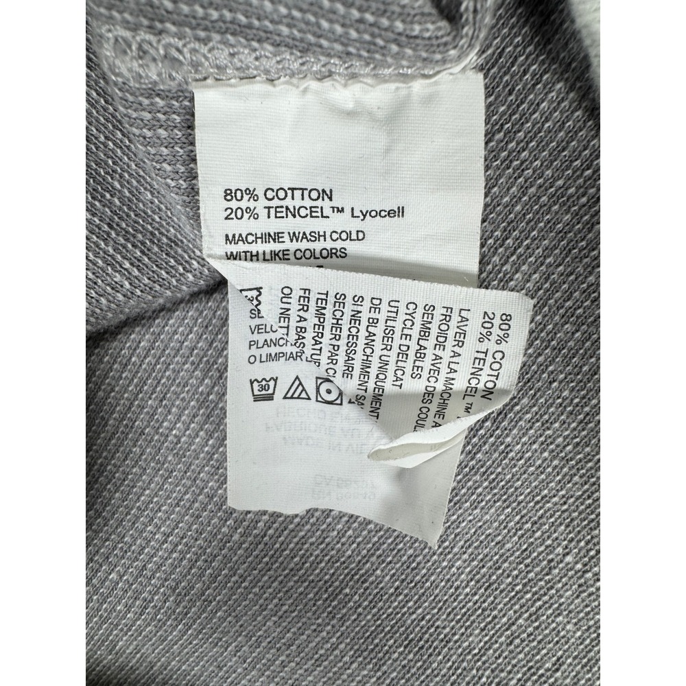 Tommy Bahama Reversible Quarter Zip Pullover Grey Cotton Tencel Mens XL - Picture 5 of 7